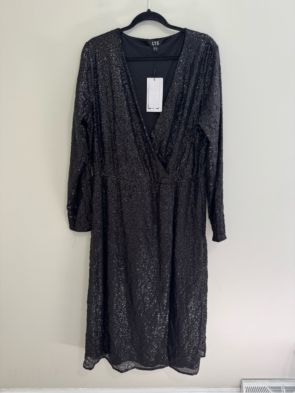 LTS NWT Long Tall Sally Sequin Surplice Dress